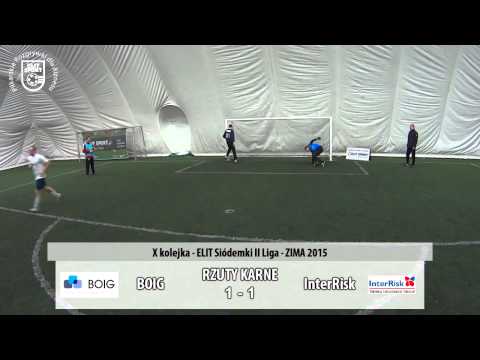 BOIG 0:0 InterRisk [rzuty karne 3:2] - ELIT Siódemki II Liga ZIMA 2015