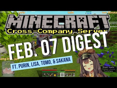 Insane Minecraft Crossover with Purin, Lisa, Sakana & Tomo