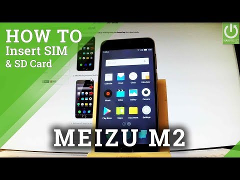 Insert SIM & SD in MEIZU M2 - Install Nano SIM and Micro SD