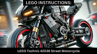LEGO INSTRUCTIONS: Build the 42036 Street Motorcycle! 🏍️✨ (Step-by-Step Flip Through)