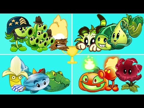 Team Pea Vs 03 Team Plant  Which Team Plant Strongest？- PvZ 2 Team Plant