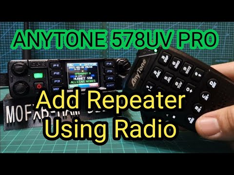ANYTONE 578UV Pro III Add Analogue Repater(GB3WR)  Using Radio