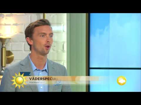 Mixat väder: ”Jag tog med mig både regnkläder och solglasögon hit” - Nyhetsmorgon (TV4)