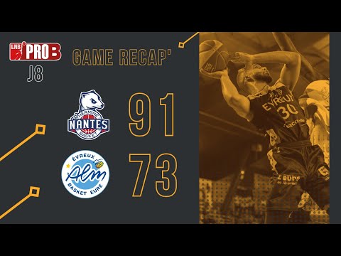 PRO B J8 - Hermine Nantes 91 - 73 ALM Evreux