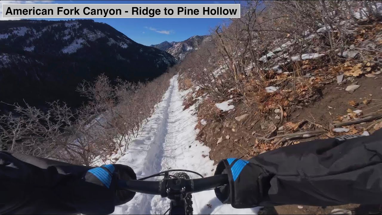 Fat Bike - Ridge to Pine Hollow in American Fork Canyon, Utah