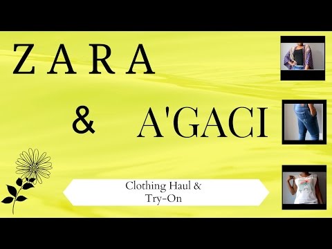 Zara & A'gaci Shopping Haul plus Try On