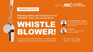 Reporting bribery and misconduct. Know-how you can be the whistleblower!