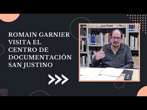 El experto en lingüística Romain Garnier visita el Centro de Documentación San Justino