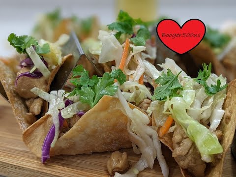 APPLEBEE'S COPY CAT CHICKEN WONTON TACOS AIR FRYER