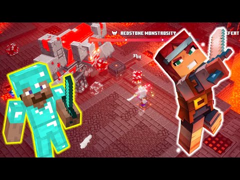 Thunder boi - Fighting Super LAVA GOLEM BOSS FIGHT  | Minecraft Dungeons