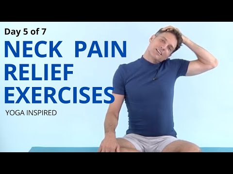 Tag 5 von 7 Übungen zur Linderung von Nackenschmerzen mit Yoga-inspiriertem Dehnen und Kräftigen