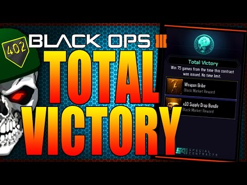 COD BLACK OPS 3 TOTAL VICTORY SUPPLY DROP "WEAPON BRIBE" OPENING! - COD BO3 KNOCKOUT GAMEPLAY!
