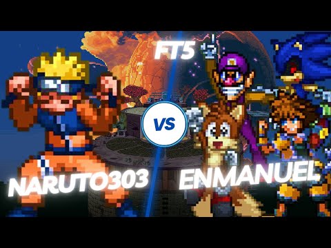 Naruto303 (Naruto) Vs. Enmanuel (Tails,Sonic,Sora,Waluigi) FT5 - Super Smash Flash 2