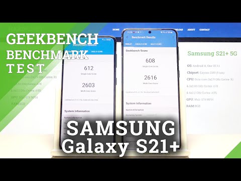 Geekbench V5 in SAMSUNG Galaxy S21+ - Performance Using Benchmark