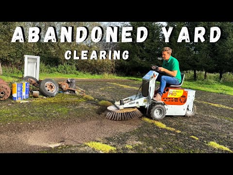 Abandoned Yard Needs Cleaning. Westermann Ride On BRUSH To The Rescue!