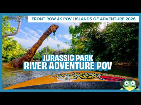 Jurassic Park River Adventure 4K Front Seat POV | Universal Studios Islands of Adventure
