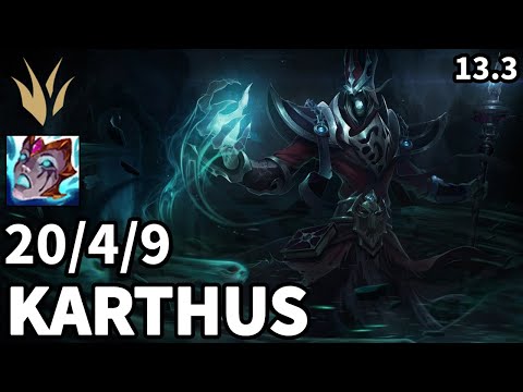 Karthus Jungle vs Shaco  - KR Master  | Patch 13.3