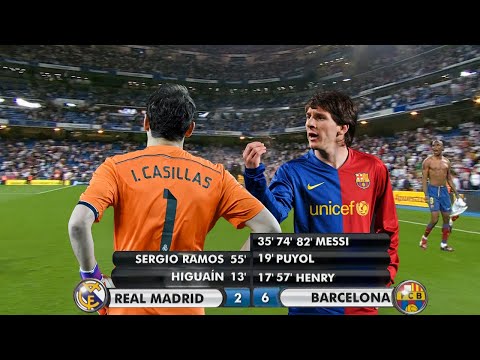 The Day Lionel Messi DESTROYED Casillas and Real Madrid