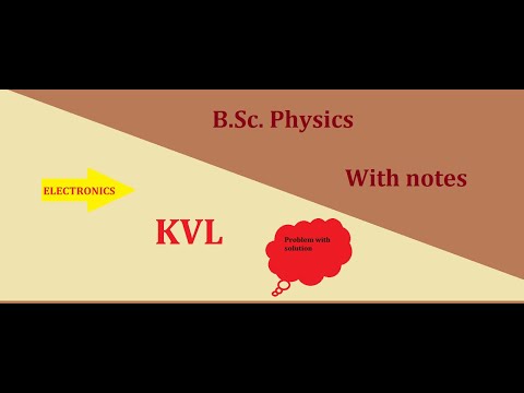B.Sc. 2nd year l Kvl (Kirchhoff's voltage law )|circuit analysis|Problems with solutions|