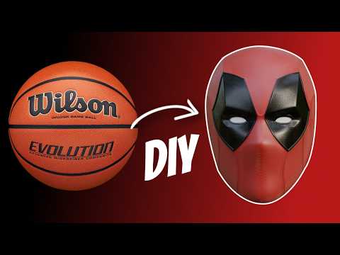 Making a DEADPOOL Mask with a Wilson Basketball!