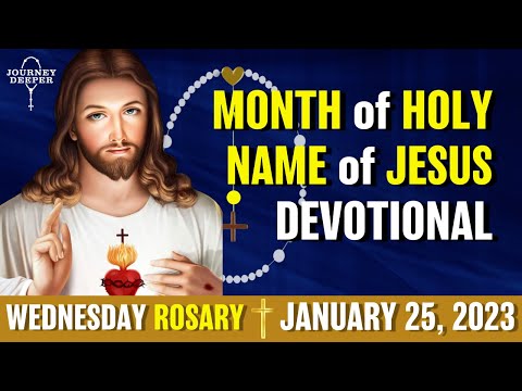 WEDNESDAY ROSARY 💙 GLORIOUS Mysteries of Holy Rosary 💙 January 25, 2023 💙 VIRTUAL ROSARY