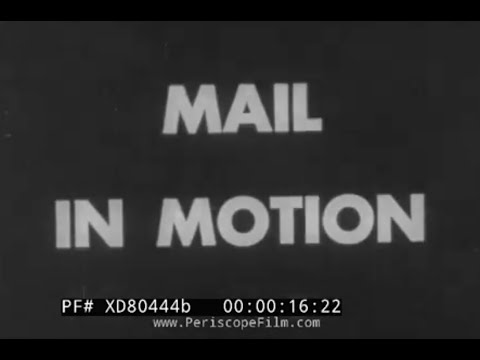 “ MAIL IN MOTION ”  1956 POSTAL TRANSPORT ASSOCIATION PROMO   RAILWAY POST OFFICE (RPO)  XD80444b