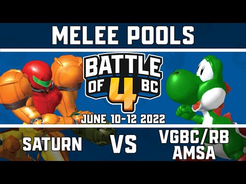 Saturn vs VGBC/RB | aMSa - Melee Singles Pools - Battle of BC 4