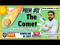 The Comet Poem 12 9th Std TNPSC General English Explanation With Details 2024