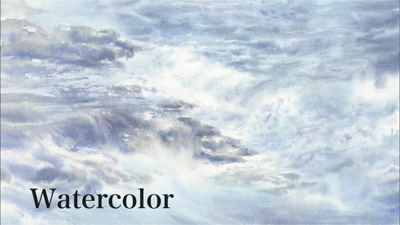 Watercolor 水彩画　制作工程の一部です。