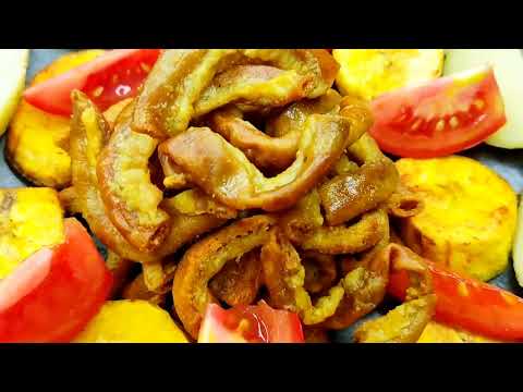 chunchullo crocante en freidora y sartén