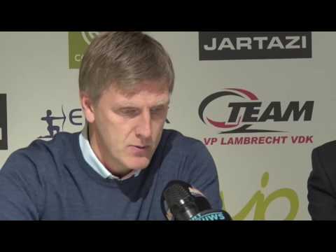 Persbabbel Runar Kristinsson na KSC Lokeren - SV Zulte Waregem 1-1