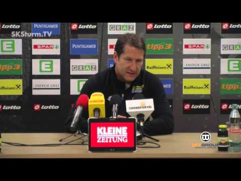SK Sturm: Mediabriefing vor SCR Altach (12. Runde 2015/16)