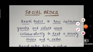 CLASS -11 Sociology [Book-2] Chapter -2 Social Change and Social Order in RURAL and URBAN Society
