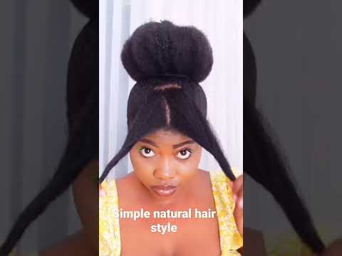 Simple style for your everyday natural hair #naturalhair #naturalhairstyles #naturalhairjourney