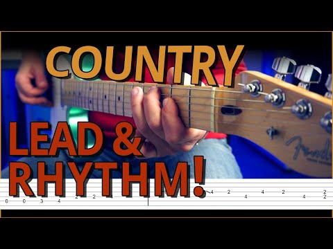 16-Bar Country Blues // Guitar Solo + Rhythm with TABS