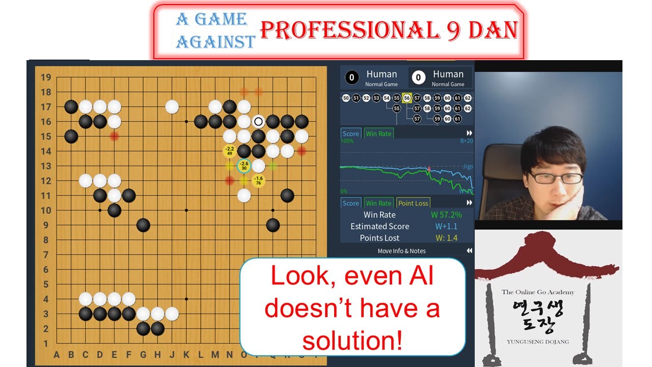 Look, even AI doesn't have a solution! (A training game against Pro 9p)