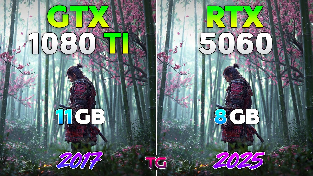 GTX 1080 Ti vs RTX 5060 - 8 Years Difference