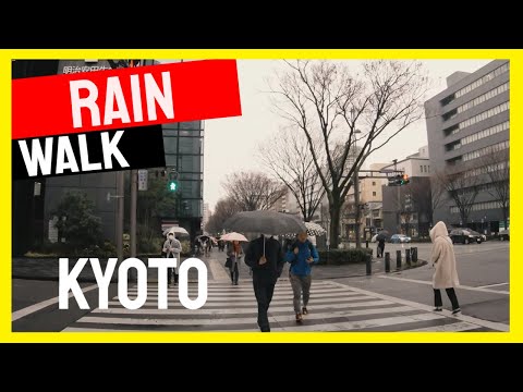 ☔ Relaxing Walk in the Rain - Kyoto, Japan 2021 4K ASMR