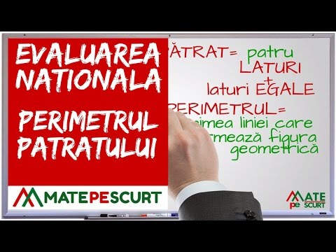 Evaluarea Nationala – perimetrul patratului