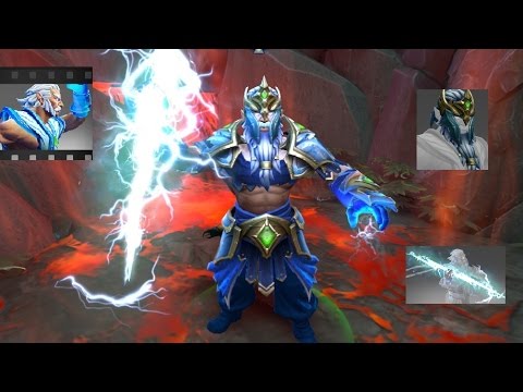 Dota 2 Zeus Mix Set Wartorn Heavens/Righteous Thunderbolt/Taunt: Heavenly Jump!