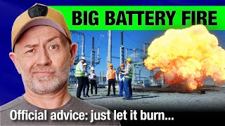 A giant Tesla battery caught fire ... and they just let it burn | Auto Expert John Cadogan