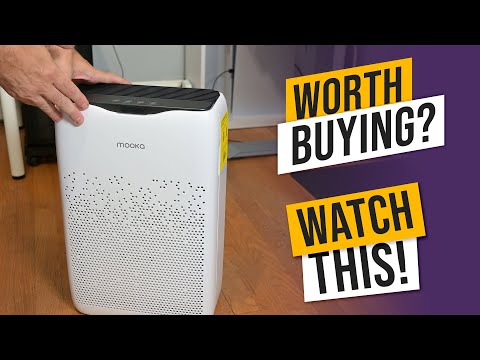 Air Purifiers for Home Large Rooms up to 1200ft², MOOKA H13 True HEPA Air Purifier for Bedroom Pets with Fragrance Sponge, Timer, Air Filter Cleaner for Smoke, Odor, Dander, Pollen (White) video review thumbnail