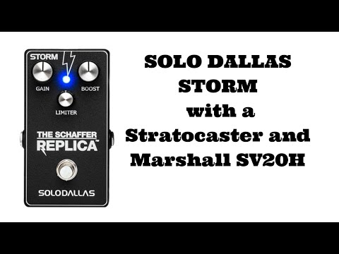 Solo Dallas STORM 1963 Stratocaster Marshall SV20H 2x12 Evm12L