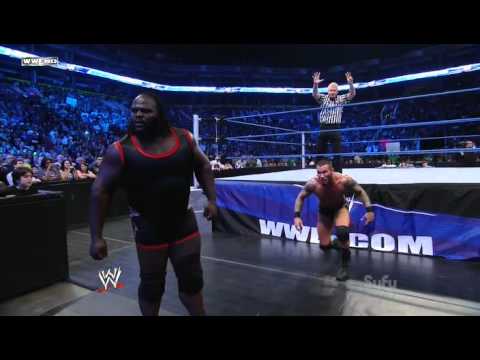 WWE Randy Orton RKO to Mark Henry at SmackDown 7/01/11 (HDTV)