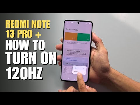 How to change Screen Refresh rate 60hz to 120hz Xiaomi Redmi Note 13 series