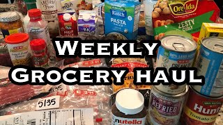 grocery haul for family of 3 / $200 grocery haul / eat healthy at home