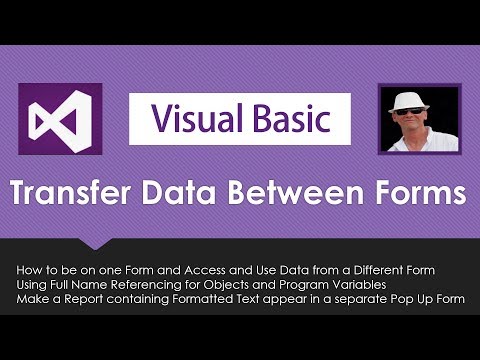 VB How To Use Data Across Multiple Forms in Visual Basic VB.Net