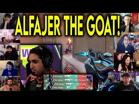Valorant Streamers Reacts To FNC Alfajer HITTING THE CRAZIEST ACE Against TL In VCT
