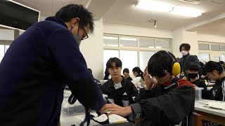 12月12日【びわ湖放送ニュース】高校で出前講座　生徒が高齢者の疑似体験