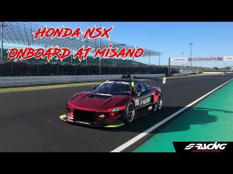 NSX Honda OnBoard heel toe footwork cam @ Misano Best Lap - Simoni Racing